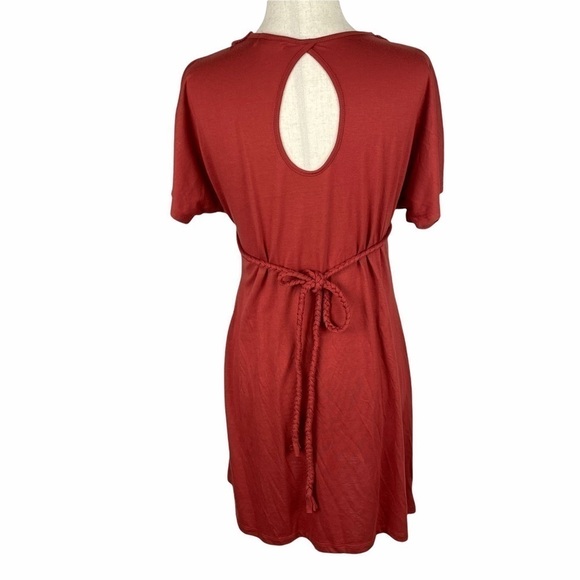 American Rag Cie Rust Belted Dress - Picture 2 of 7
